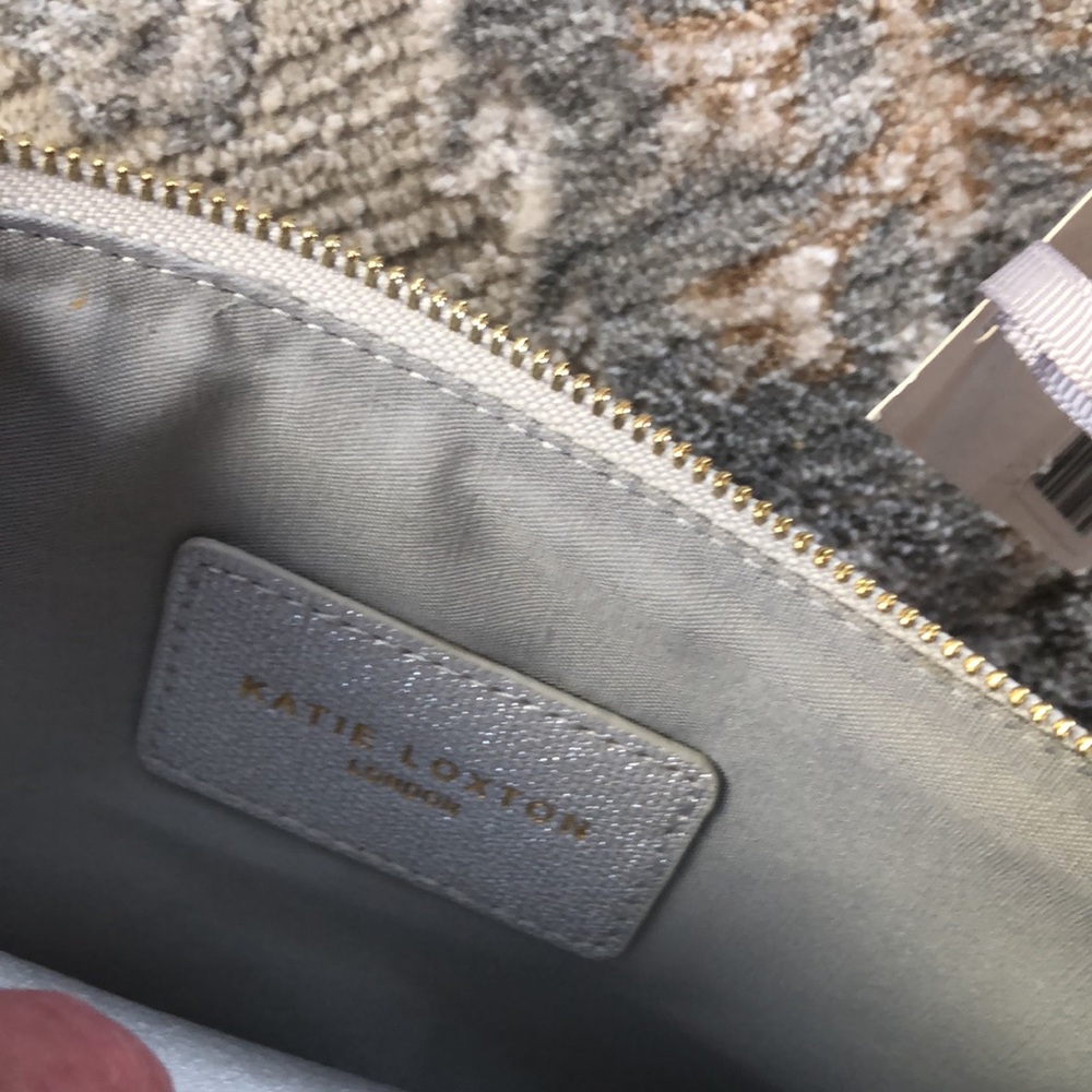 KATIE LOXTON “LIVE, LOVE, SPARKLE” Clutch bag /SILVER - Picture 6 of 8
